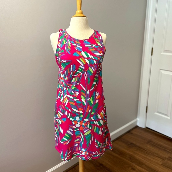 escapada Dresses & Skirts - Escapada Living Pink Palm Jungle Tank Dress Sz XS